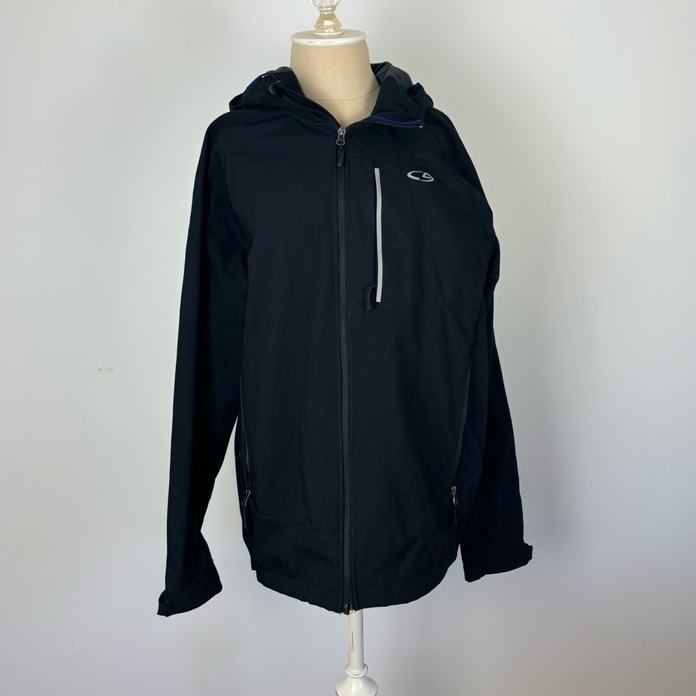 C9 By Champion Jacket Black Full Zip Hood Pockets L